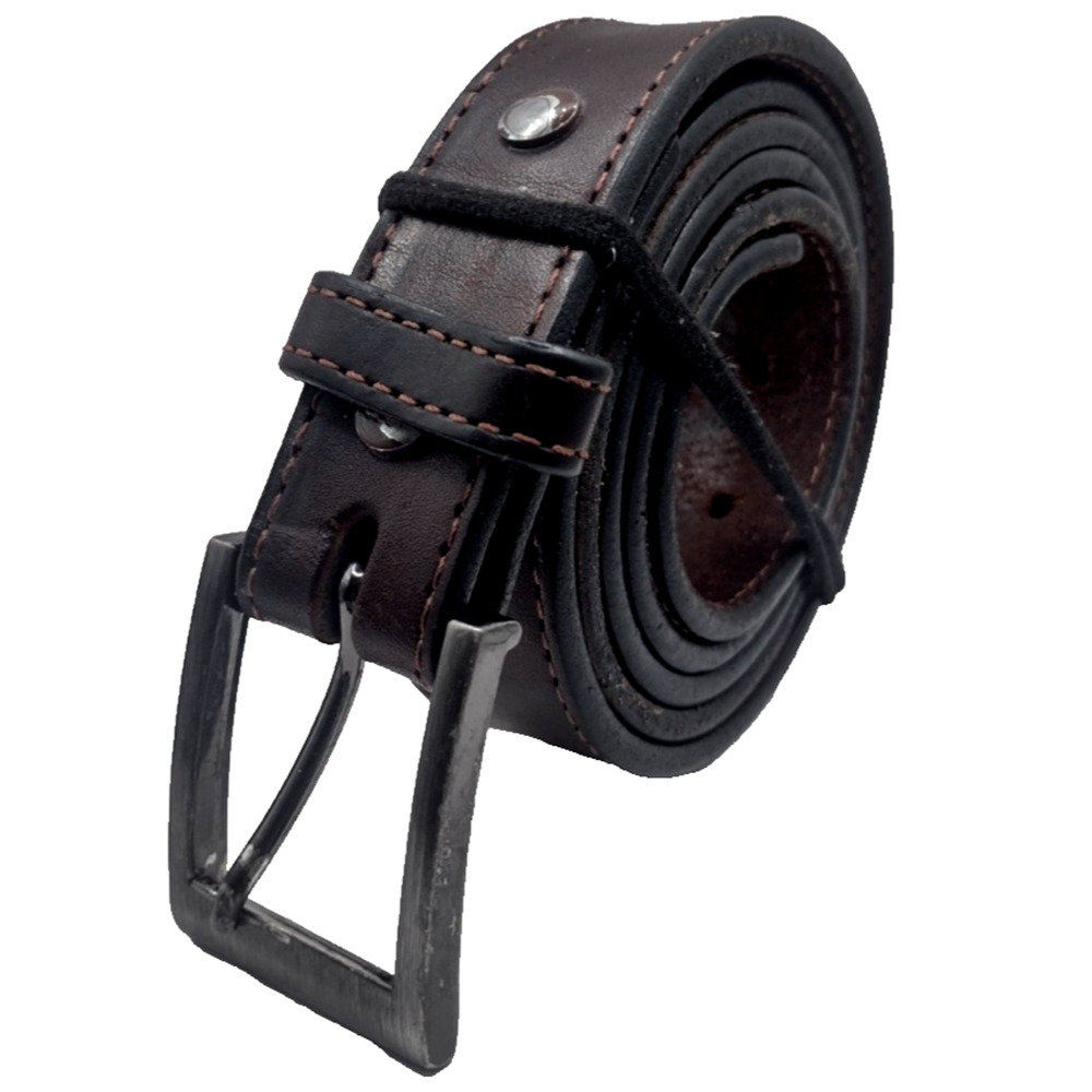 BULLHIDE@ Handcrafted Belt Brown Gingerich Leather Made in The USA Size 44